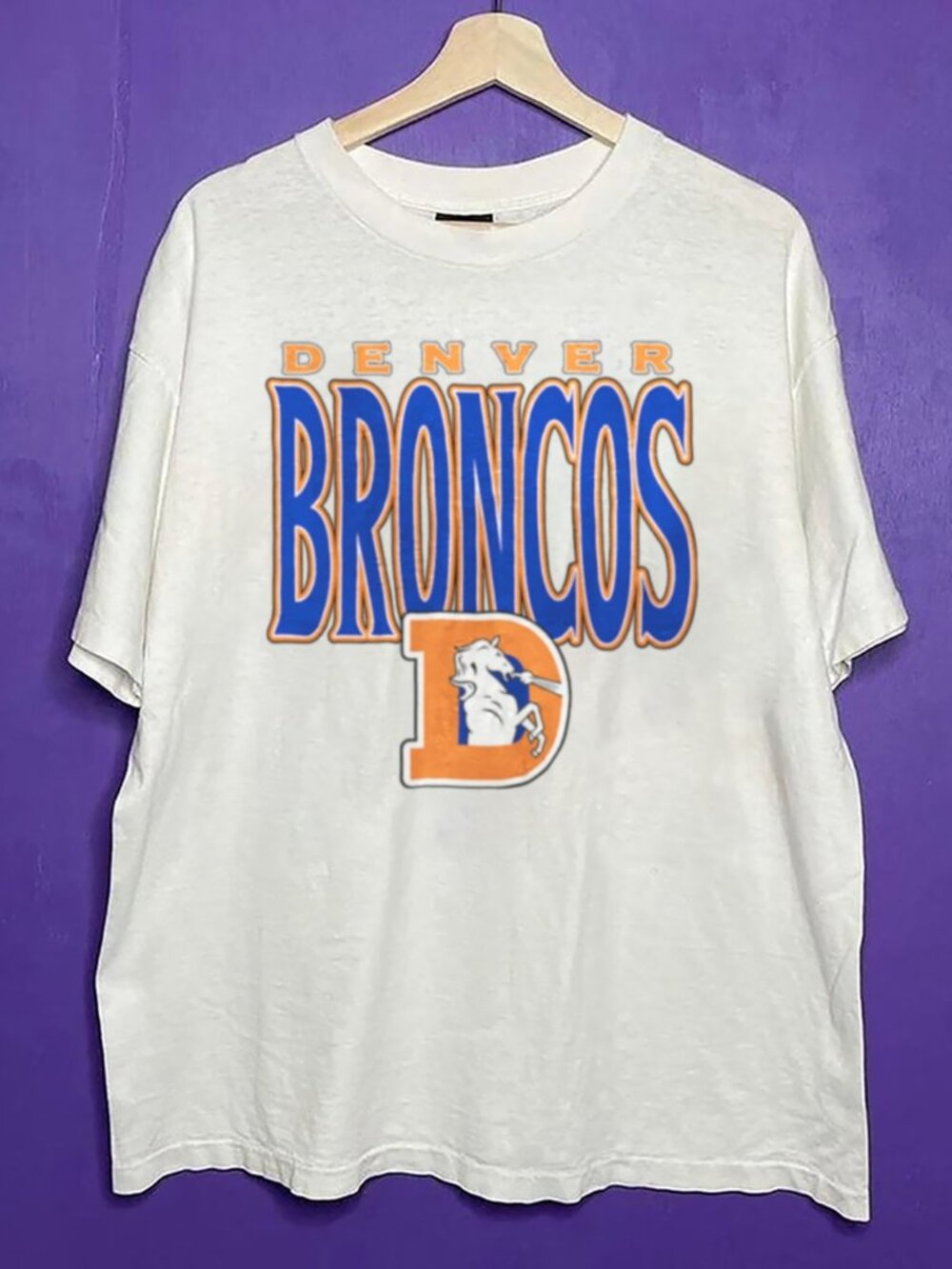 Vintage Denver Broncos Unisex Shirt, Retro NFL Denver Broncos Football Shirt Tee
